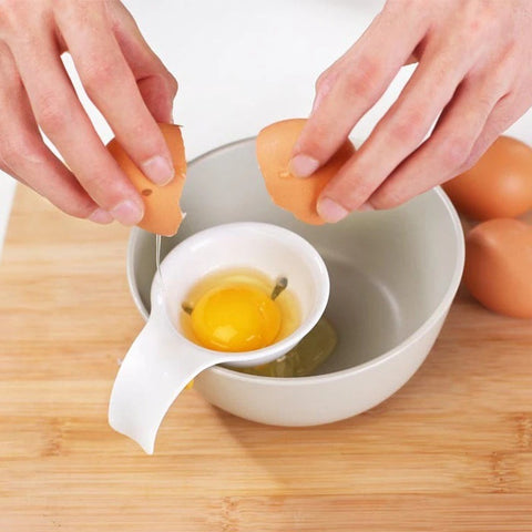 Egg Yolk & Egg White Separator | Easy Plastic Egg Separator Tool for Baking & Cooking