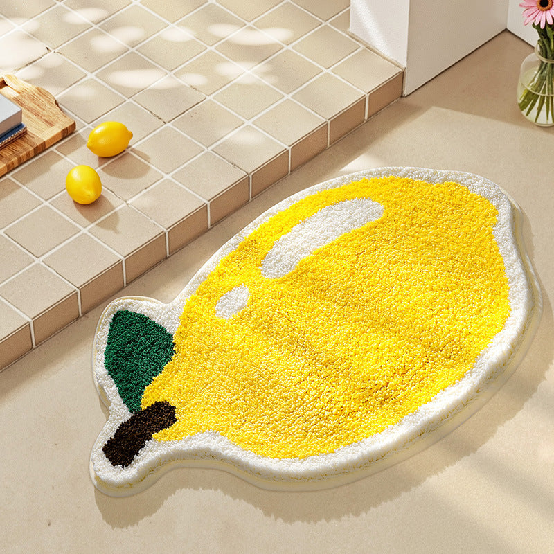 Bathroom floor mat anti slip mat fruit absorbent carpet decorative mat