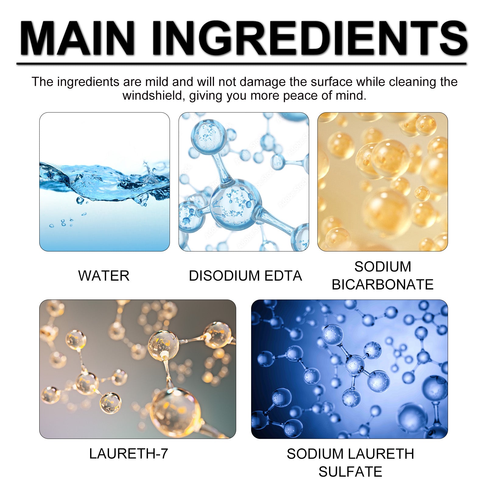 Car Glass Oil Film Cleaner, Windshield Cleaning Spray, Automotive Glass Care & Water Repellent