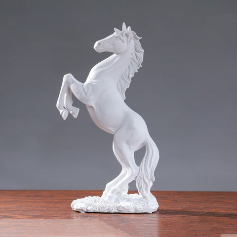Modern Resin Horse Statue | European Style Decorative Ornament for Home & Office