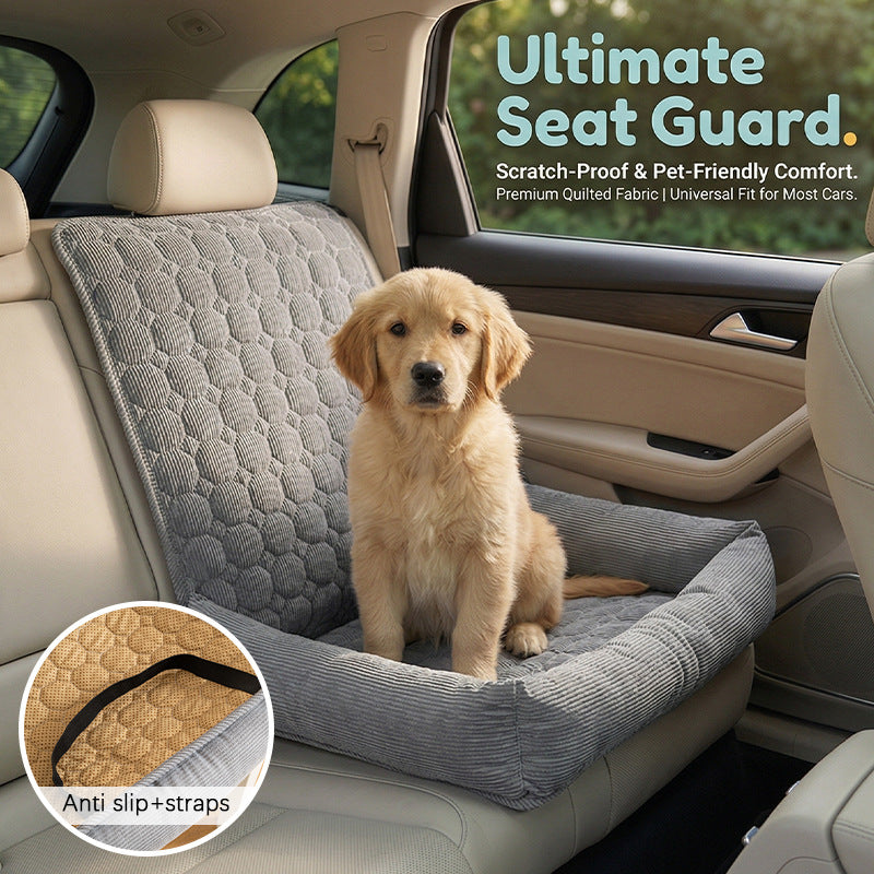 Car Pet Mat Dog Bed | Non-Slip Travel Seat Cover for Dogs & Cats