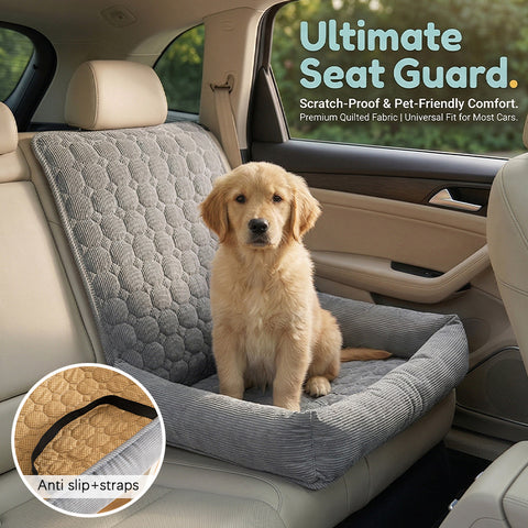 Car Pet Mat Dog Bed | Non-Slip Travel Seat Cover for Dogs & Cats