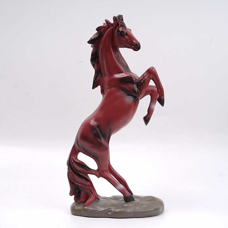 Modern Resin Horse Statue | European Style Decorative Ornament for Home & Office