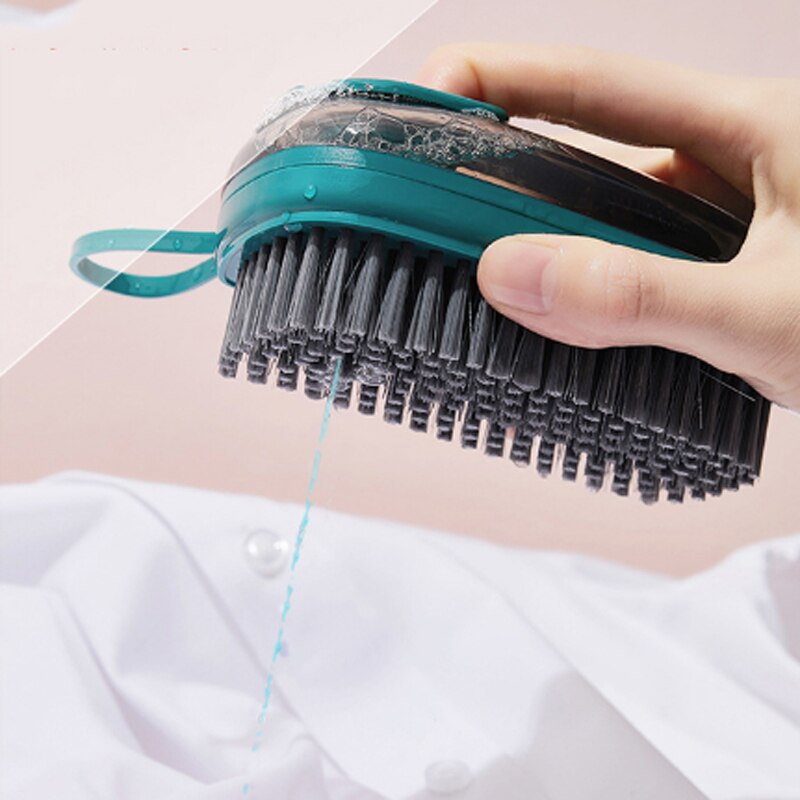 Automatic Soap Dispensing Cleaning Brush, Refillable Dish Scrub Brush with Removable Brush Heads