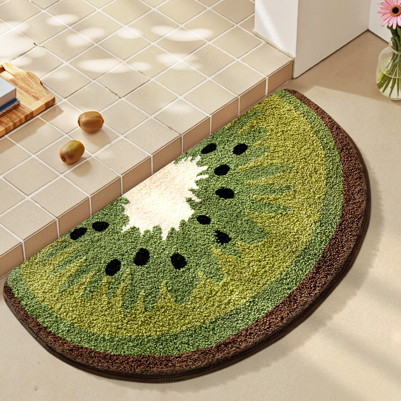 Bathroom floor mat anti slip mat fruit absorbent carpet decorative mat