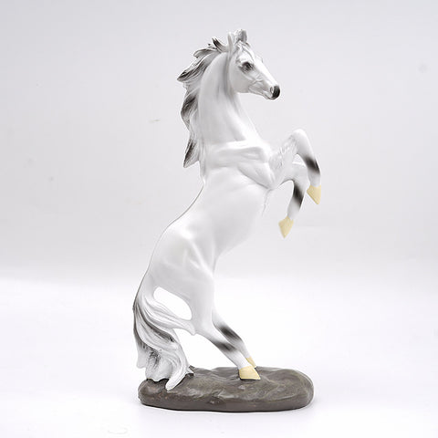 Modern Resin Horse Statue | European Style Decorative Ornament for Home & Office