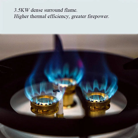 Portable 3.5KW Butane Gas Camping Stove, Outdoor Single Burner Cooktop for Camping, Hiking & Emergency Cooking