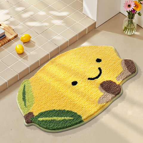 Bathroom floor mat anti slip mat fruit absorbent carpet decorative mat