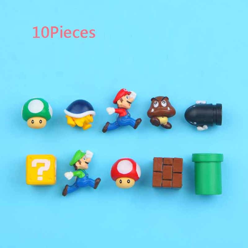 3D Super Mario Fridge Magnets | Cute PVC Cartoon Figurines for Kids Home Decoration