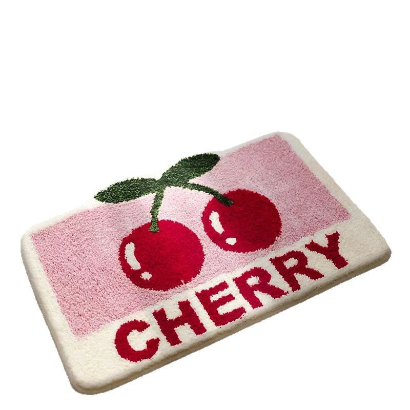 Plush toilet bathroom door anti slip imitation cashmere carpet bathroom floor mat