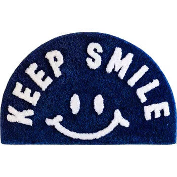 Plush toilet bathroom door anti slip imitation cashmere carpet bathroom floor mat