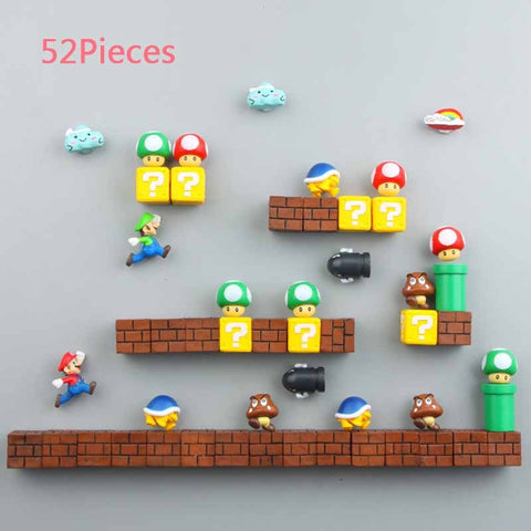 3D Super Mario Fridge Magnets | Cute PVC Cartoon Figurines for Kids Home Decoration