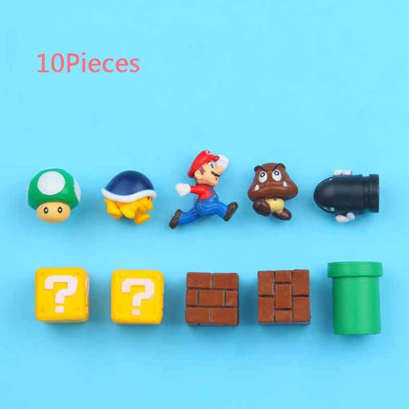 3D Super Mario Fridge Magnets | Cute PVC Cartoon Figurines for Kids Home Decoration