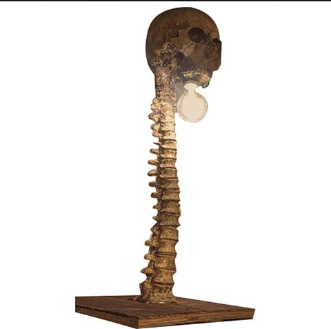 Halloween Skeleton Lamp | Resin Skeleton Carnival Decoration Light for Spooky Home Decor