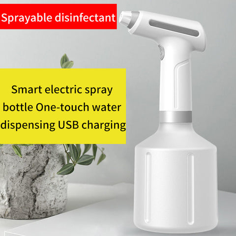 Portable Electric Sprayer 900ml, USB Rechargeable Garden & Household Mist Sprayer, 2000mAh Battery
