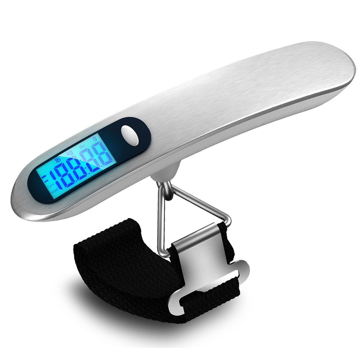 Portable Digital Luggage Scale 50kg | Stainless Steel Electronic Hanging Travel Scale
