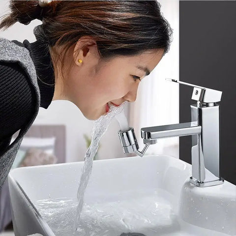 720° Universal Faucet Extender | Rotating Splash Filter Water Saving Tap Nozzle