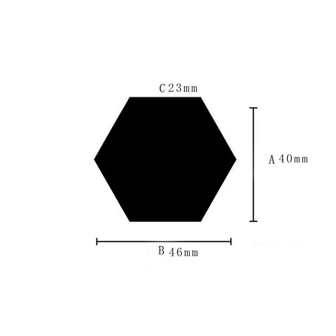 3D Hexagon Acrylic Mirror Wall Stickers | DIY Decorative Mirror Tiles for Home Decor