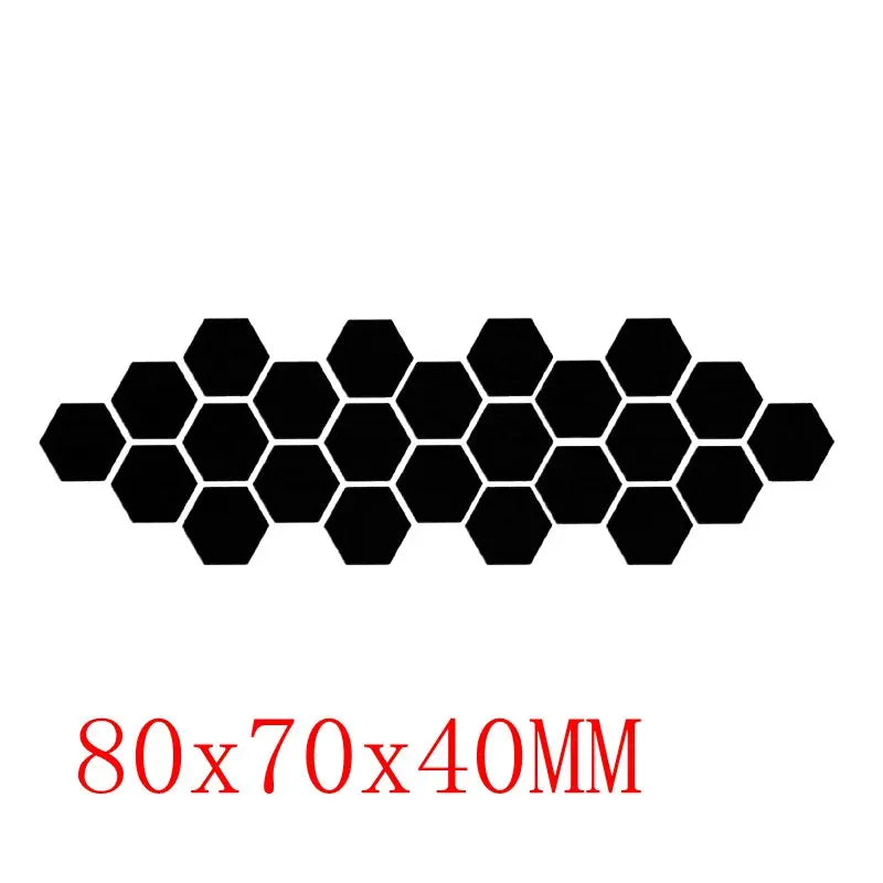 3D Hexagon Acrylic Mirror Wall Stickers | DIY Decorative Mirror Tiles for Home Decor