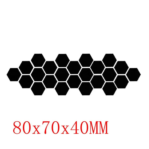 3D Hexagon Acrylic Mirror Wall Stickers | DIY Decorative Mirror Tiles for Home Decor
